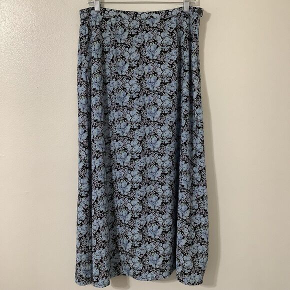 Crazy Horse Vintage Whimsigoth Dark Fairy Grunge Gothic Black Midi Fairy Skirt - Picture 1 of 8